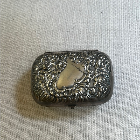 Edwardian EraSilver Plated Trinket Box